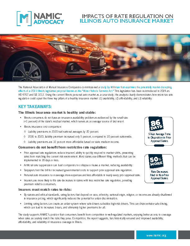 Impacts Of Rate Regulation On Illinois Auto Insurance Market PDF