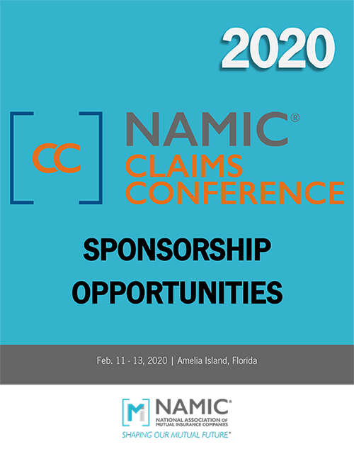 NAMIC Claims Conference Sponsorship